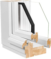  chassis bois, faux cintrage, belgian windows