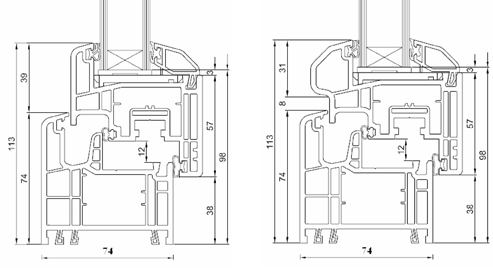 Aluplast Ideal 4000, Aluplast Ideal 6000, Aluplast Ideal 7000, Gealan S 8000 IQ, Gealan S 7000 IQ, Gealan S 8000 IQ Plus